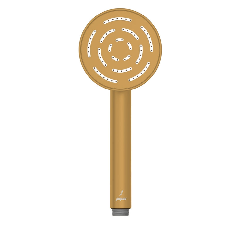 MAZE HAND SHOWER ROUND SHAPE SINGLE - JAQUAR FAUCETS - ( GOLD MATT PVD - MAZE SHOWER - 0x95 mm - 0inchX3.8inch )