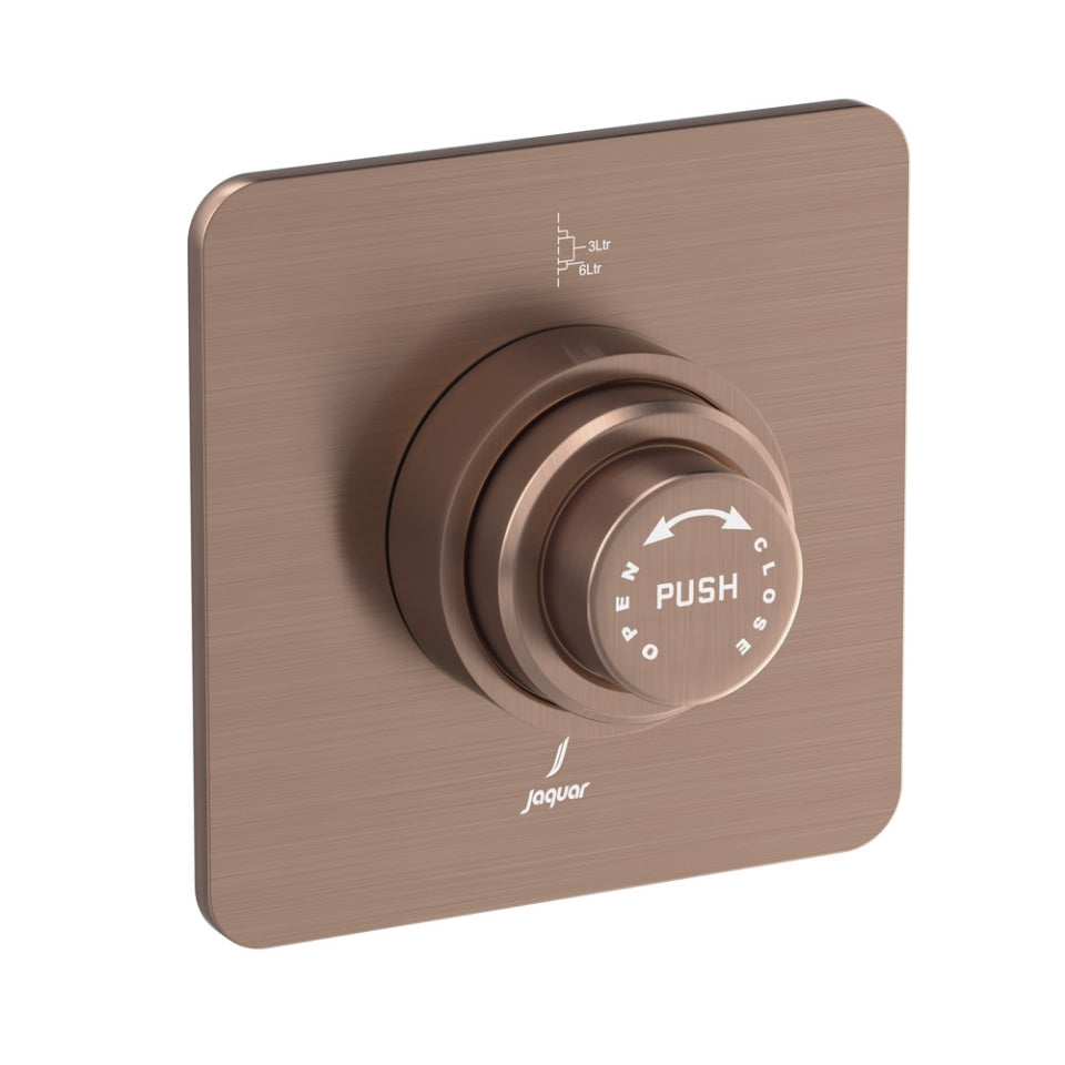 METROPOLE FLUSH VALVE DUAL FLOW - JAQUAR FAUCETS - ( ANTIQUE COPPER - FLUSH VALVE - 0x32 mm - 0inchX1.28inch )