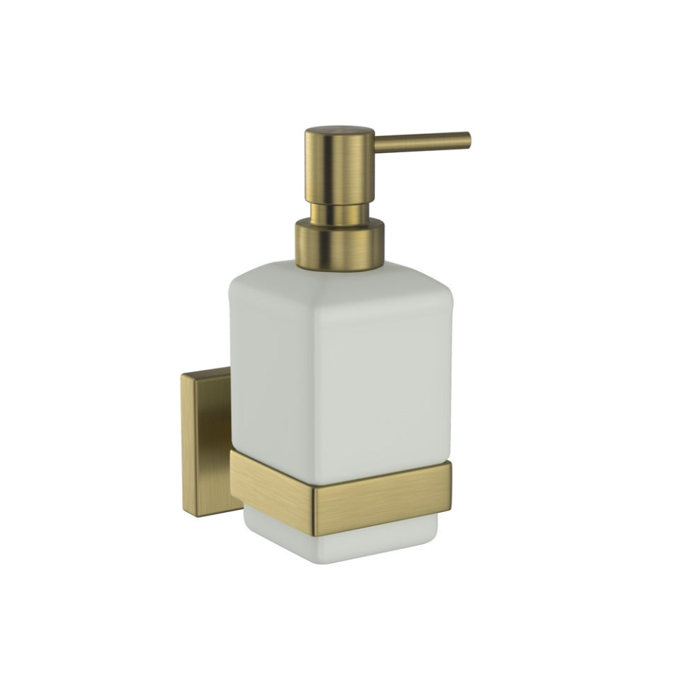 SOAP DISPENSER WITH GLASS BOTTLE - JAQUAR FAUCETS - ( ANTIQUE BRONZE - ACC. KUBIX PRIME - 0x15 mm - 0inchX0.5inch )
