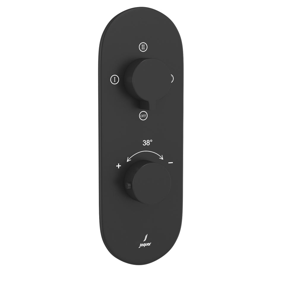 AQUAMAX EXPOSED PART KIT OF THERMOSTATIC SHOWER MIXER WITH 3-WAY DIVERTER & SLEEVE (COMPATIBLE WITH ALD-683N) - JAQUAR FAUCETS - ( BLM - LAGUNA - 0x15 mm - 0inchX0.5inch )