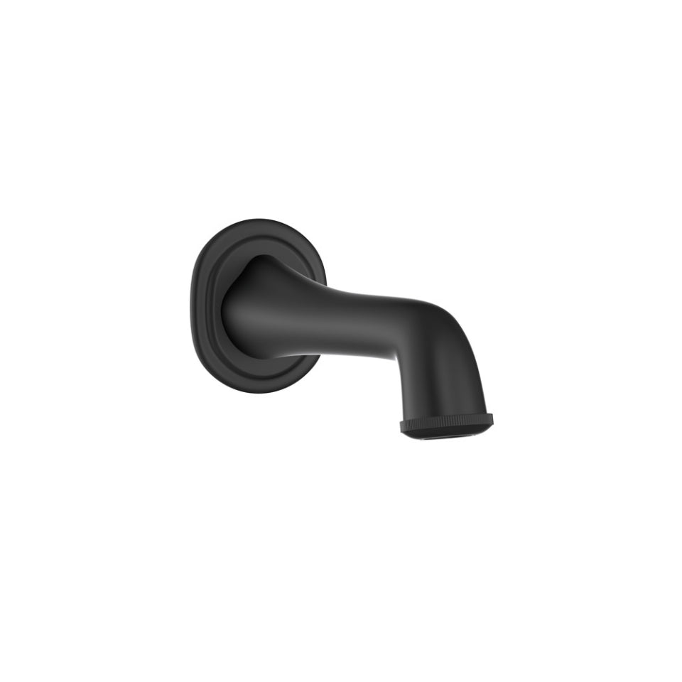 BATH TUB SPOUT WITH WALL FLANGE - JAQUAR FAUCETS - ( BLACK MATT - SPOUT - 0x15 mm - 0inchX0.5inch )