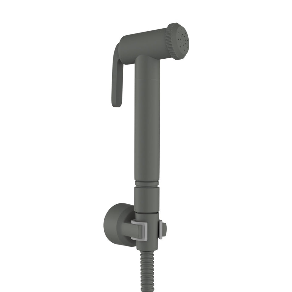 HEALTH FAUCET1.2 M TUBE(B FLOW PREVNTOR) - JAQUAR FAUCETS - ( GRAPHITE GREY - ALLIED - 0x15 mm - 0inchX0.5inch )