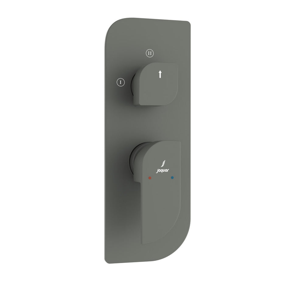 AQUAMAX EXPOSED PART KIT OF SINGLE LEVER SHOWER MIXER WITH 3-WAY DIVERTER & SLEEVE (COMPATIBLE WITH ALD-783N) - JAQUAR FAUCETS - ( GRAPHITE - ALIVE - 0x15 mm - 0inchX0.5inch )