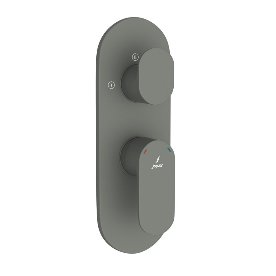 AQUAMAX EXPOSED PART KIT OF SINGLE LEVER SHOWER MIXER WITH 3-WAY DIVERTER & SLEEVE (COMPATIBLE WITH ALD-783N) - JAQUAR FAUCETS - ( GRAPHITE - OPAL PRIME - 0x15 mm - 0inchX0.5inch )