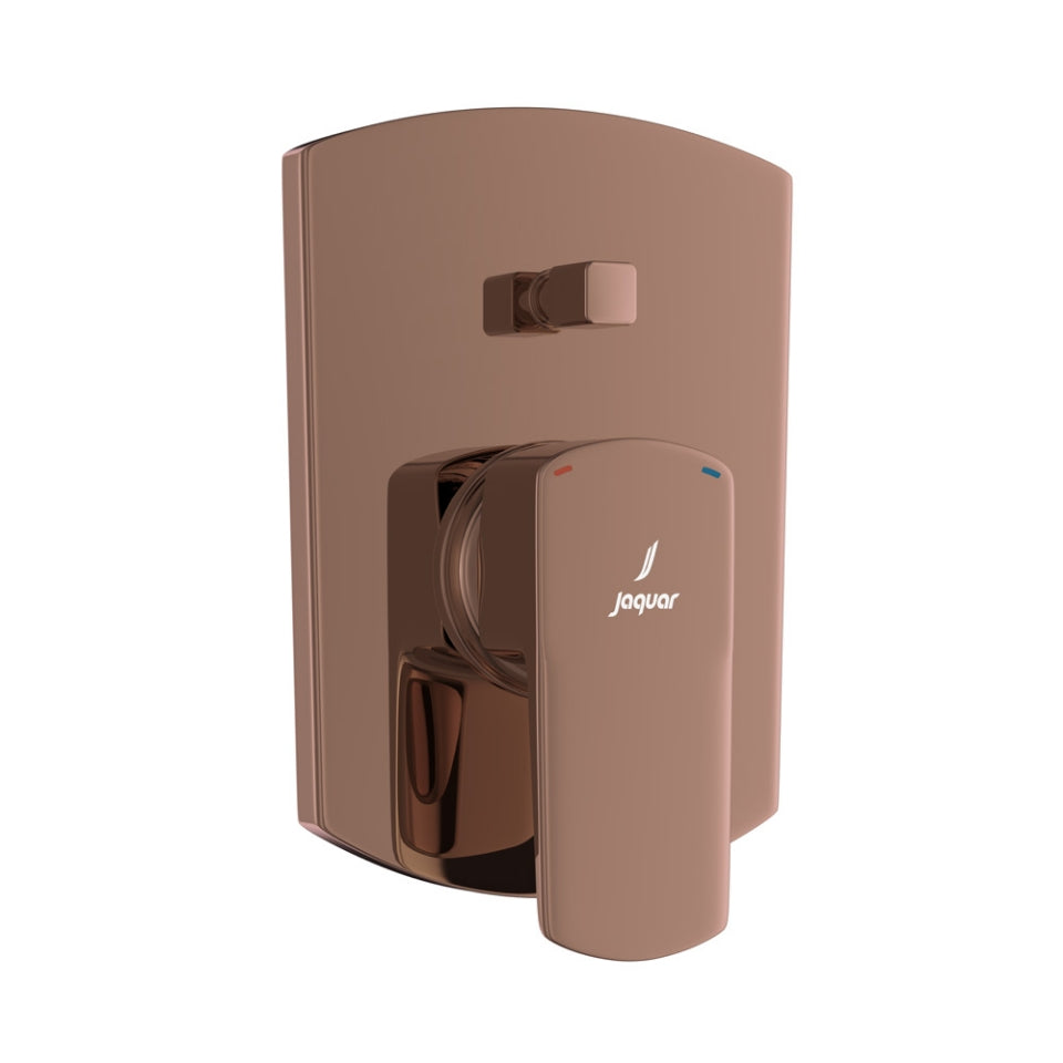 S.L.EXPOSED PARTS DIV KIT BUTTON ON TOP - JAQUAR FAUCETS - ( BLUSH GOLD PVD - KUBIX PRIME - 0x15 mm - 0inchX0.5inch )