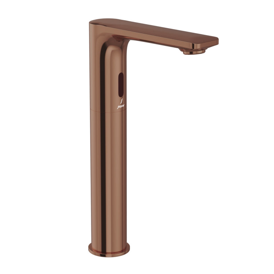 LAGUNA TALL BOY SENSOR FAUCET FOR WASH BASIN (BATTERY OPERATED)- JAQUAR FAUCETS - ( BLUSH GOLD PVD - SENSOR FAUCETS - 0x15 mm - 0inchX0.5inch )
