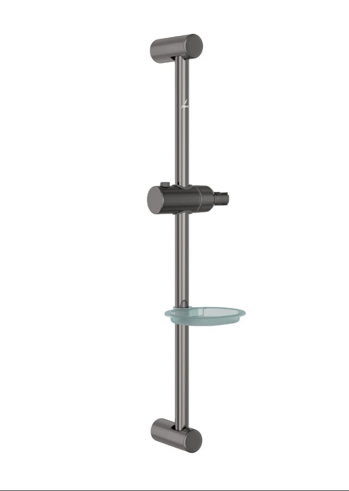 DIA SLIDING RAIL WITH SOAP DISH 600MM - JAQUAR FAUCETS - ( BLACK CHROME - SHOWER ACC. - 0x0 mm - 0inchX0inch )
