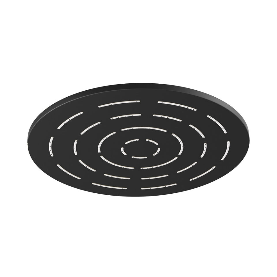 MAZE OVERHEAD SHOWER ROUND SHAPE - JAQUAR FAUCETS - ( BLACK MATT - OVERHEAD SHOWER - 0x300 mm - 12inchX0inch )