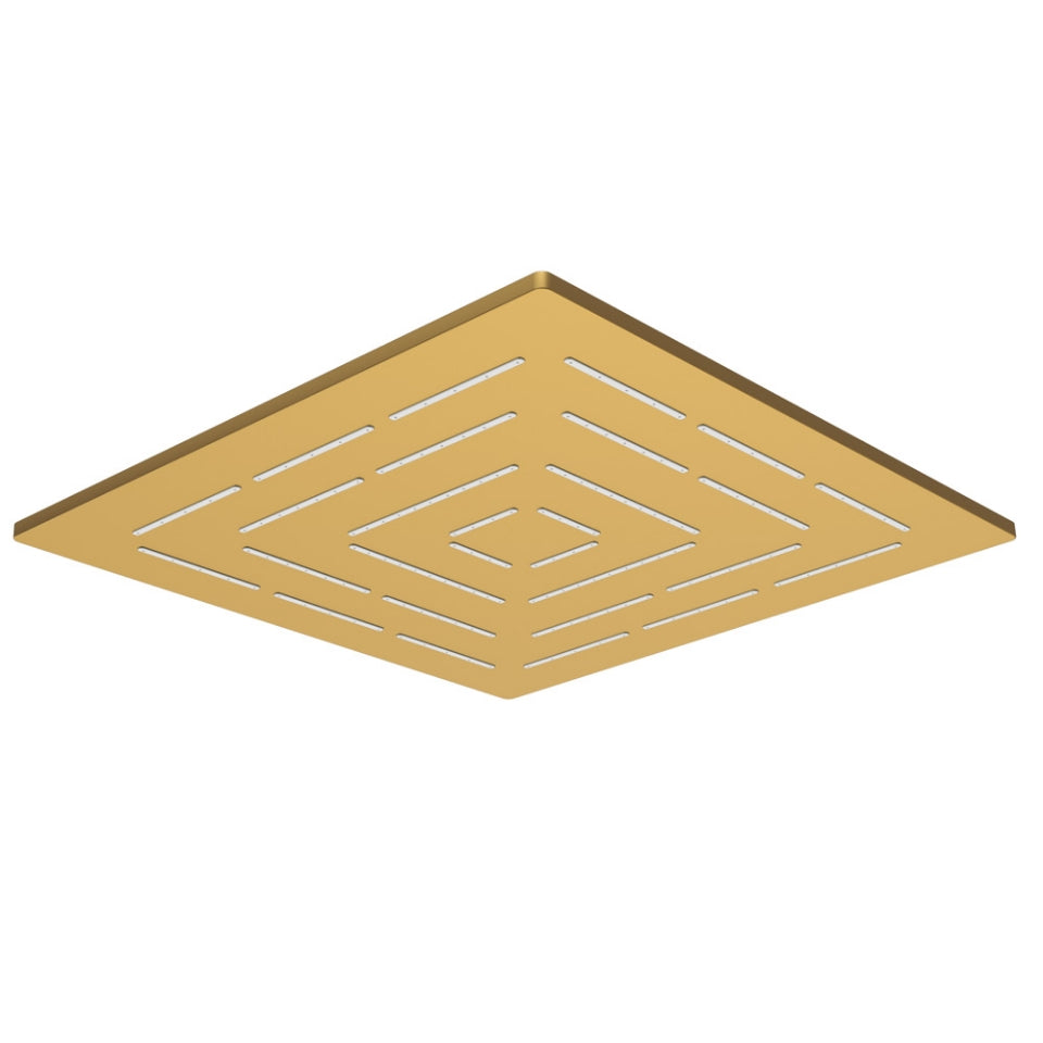 MAZE OVERHEAD SHOWER SQUARE SHAPE - JAQUAR FAUCETS - ( GOLD MATT PVD - OVERHEAD SHOWER - 300x300 mm - 12inchX0inch )