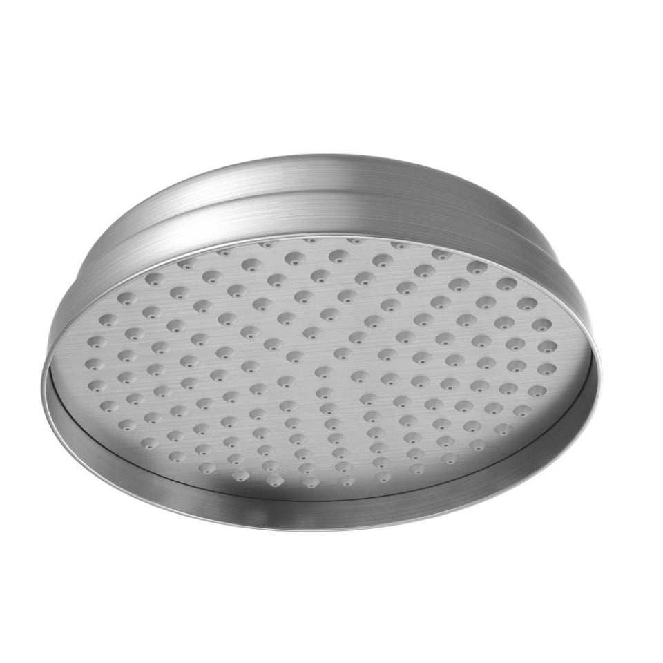 VICTORIAN SHOWER 200MM DIA - JAQUAR FAUCETS - ( STAINLESS STEEL - OVERHEAD SHOWER - 0x15 mm - 0inchX0.5inch )