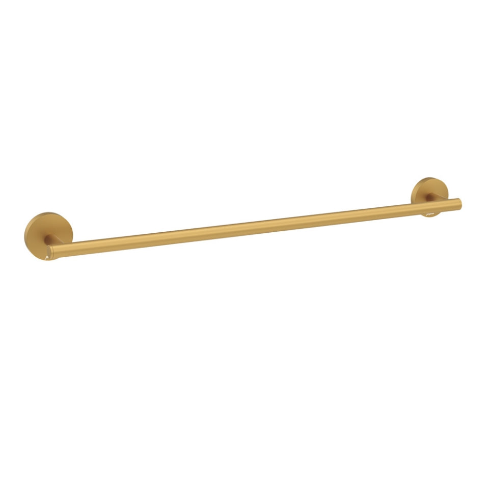 SINGLE TOWEL RAIL 600MM LONG - JAQUAR FAUCETS - ( GOLD MATT PVD - CONTINENTAL ACC. - 0x600 mm - 0inchX24inch )