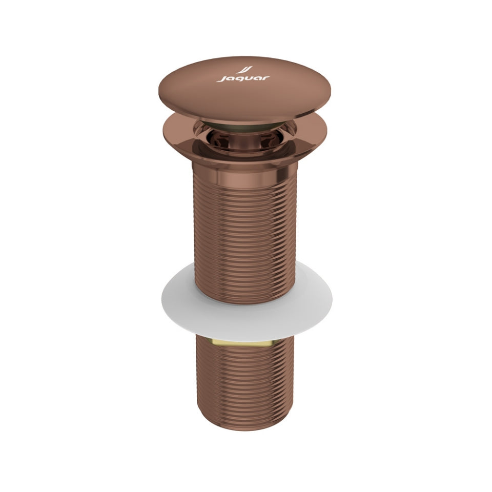 CLICK CLACK POP-UP WASTE COUPLING FULL THREAD - JAQUAR FAUCETS - ( BLUSH GOLD PVD - ALLIED - 0x32 mm - 0inchX1.28inch )