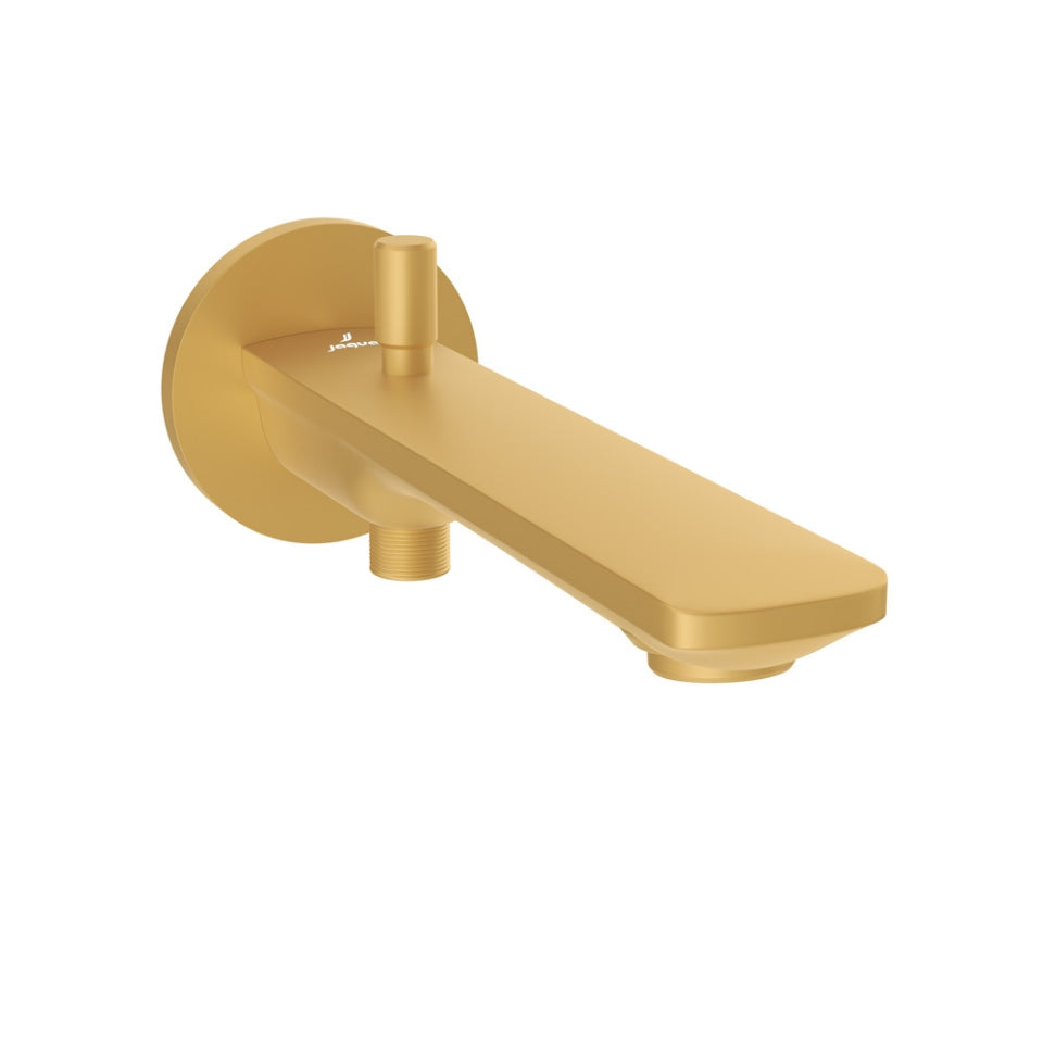 BATHTUB SPOUT WITH DIVERTER & WALL FLANGE - JAQUAR FAUCETS - ( GOLD MATT PVD - LAGUNA - 0x15 mm - 0inchX0.5inch )