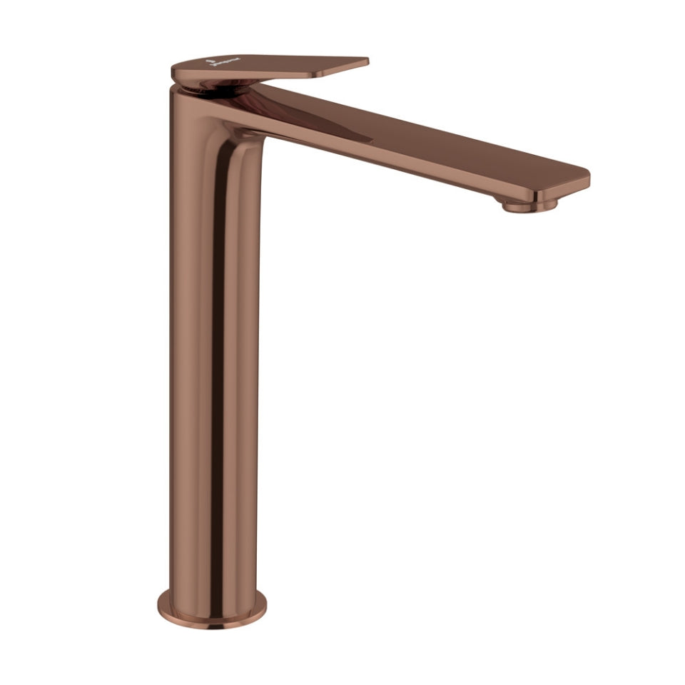 SINGLE LEVER TALL BOY WITHOUT POPUP WASTE - JAQUAR FAUCETS - ( BLUSH GOLD PVD - LAGUNA - 0x15 mm - 0inchX0.5inch )