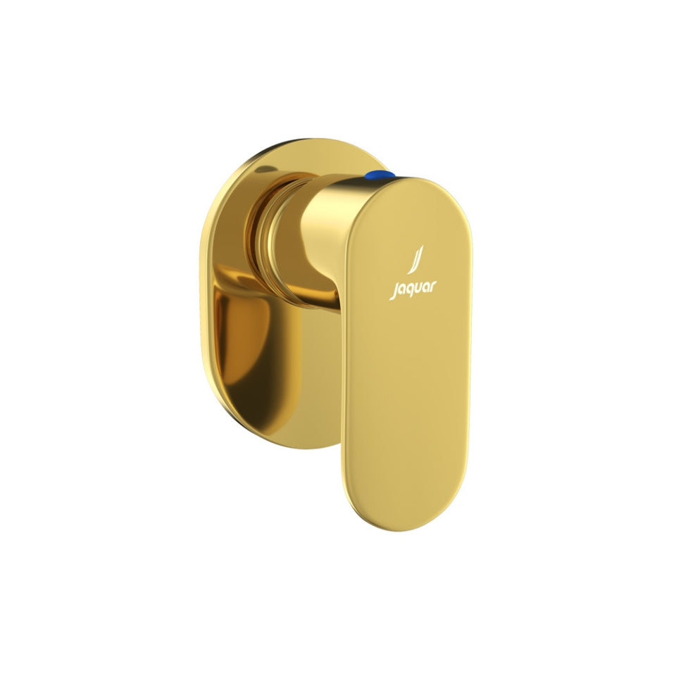 EXPOSED PART KIT OF CONCEALED STOP COCK & FLUSH COCK - JAQUAR FAUCETS -  ( GOLD BRIGHT PVD - OPAL PRIME - 0x15 mm - 0inchX0.5inch )