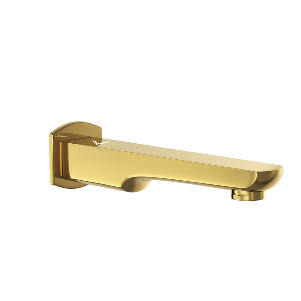 BATH TUB SPOUT WITH WALL FLANGE - JAQUAR FAUCETS -  ( GOLD BRIGHT PVD - KUBIX PRIME - 0x15 mm - 0inchX0.5inch )