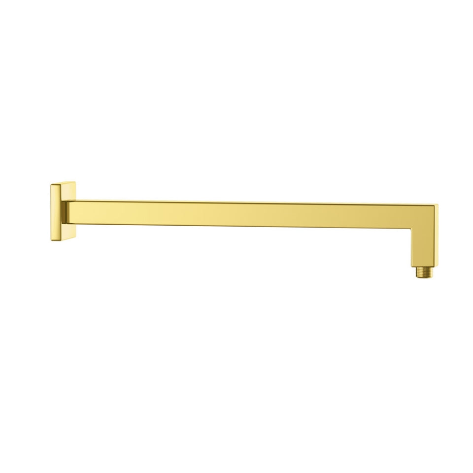 SHOWER ARM SQUARE - JAQUAR FAUCETS - ( GOLD BRIGHT PVD - SHOWER ACC. - 400x25x25 mm - 16inchX1inchX1inch )