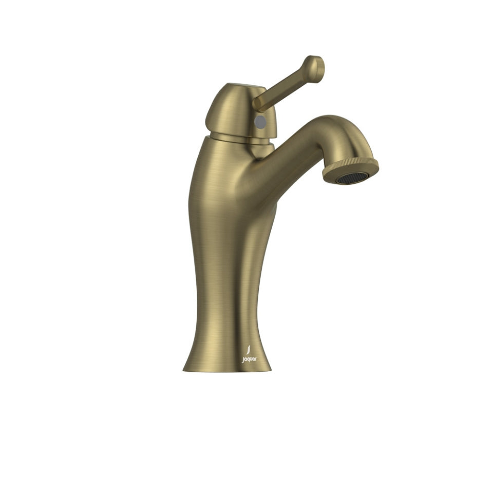 SINGLE LEVER BASIN MIXER WITHOUT POPUP W - JAQUAR FAUCETS - ( ANTIQUE BRONZE - QUEENS PRIME - 0x15 mm - 0inchX0.5inch )
