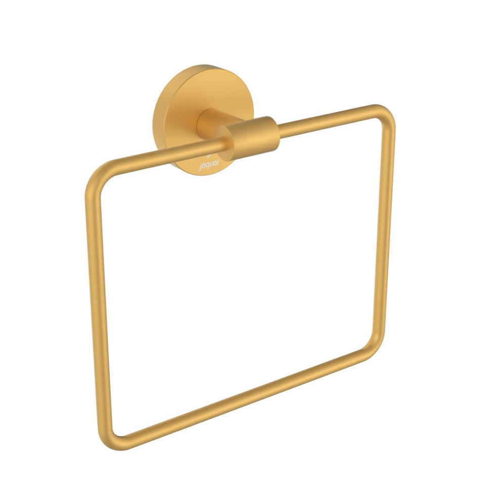 TOWEL RING SQUARE - JAQUAR FAUCETS - ( GOLD MATT PVD - CONTINENTAL ACC. - 0x0 mm - 0inchx0inch )