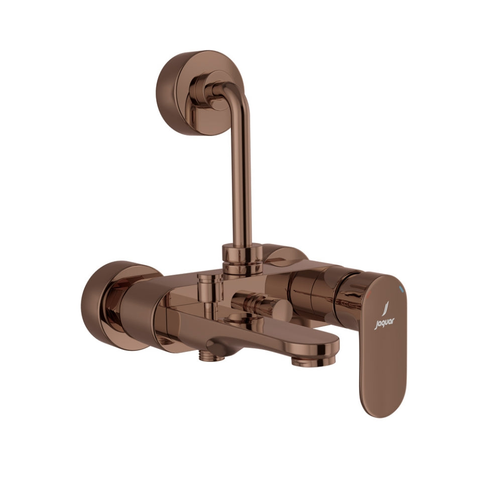 SINGLE LEVER WALL MIXER 3-IN-1 SYSTEM - JAQUAR FAUCETS - ( BLUSH GOLD PVD - OPAL PRIME - 0x15 mm - 0inchX0.5inch )