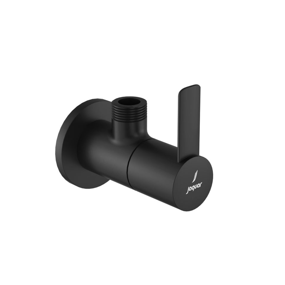 ANGULAR STOP COCK WITH WALL FLANGE - JAQUAR FAUCETS - ( BLACK MATT - - 0x0 mm - 0inchx0inch )