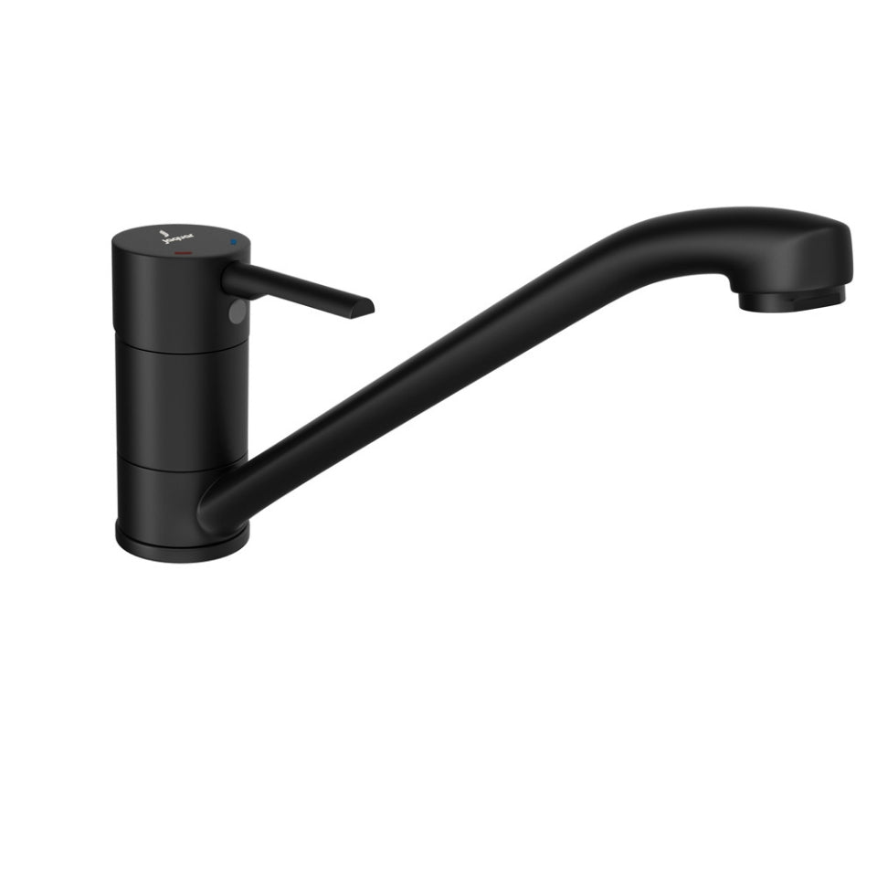 SINGLE LEVER SINK MIXER WITH SWINGING SPOUT (TABLE MOUNTED) - JAQUAR FAUCETS - ( BLACK MATT - FLORENTINE PRIME - 0x15 mm - 0inchX0.5inch )