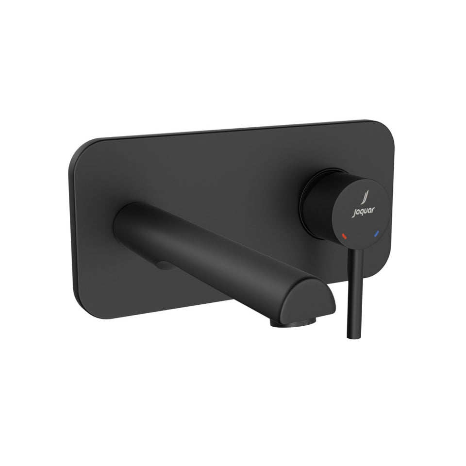 EXPOSED PART KIT OF SINGLE LEVER BASIN MIXER WALL MOUNTED - JAQUAR FAUCETS - ( BLACK MATT - FLORENTINE PRIME - 0x15 mm - 0inchX0.5inch )