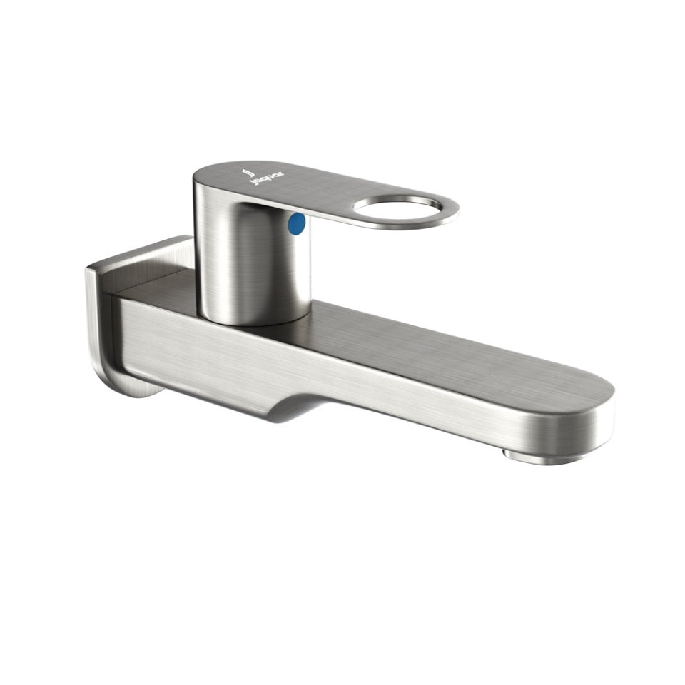 BIB COCK WITH WALL FLANGE - JAQUAR FAUCETS - ( STAINLESS STEEL - ORNAMIX PRIME - 0x15 mm - 0inchX0.5inch )