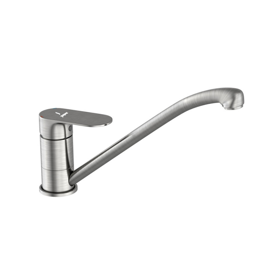 SINGLE LEVER SINK MIXER WITH SWINGING SPOUT - JAQUAR FAUCETS - ( STAINLESS STEEL - OPAL PRIME - 0x15 mm - 0inchX0.5inch )