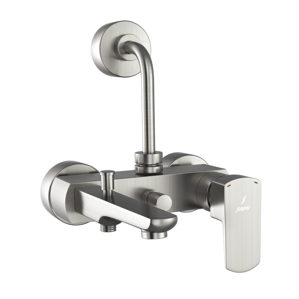 SINGLE LEVER WALL MIXER 3 IN1 SYSTEM - JAQUAR FAUCETS - ( STAINLESS STEEL - KUBIX PRIME - 0x15 mm - 0inchX0.5inch )