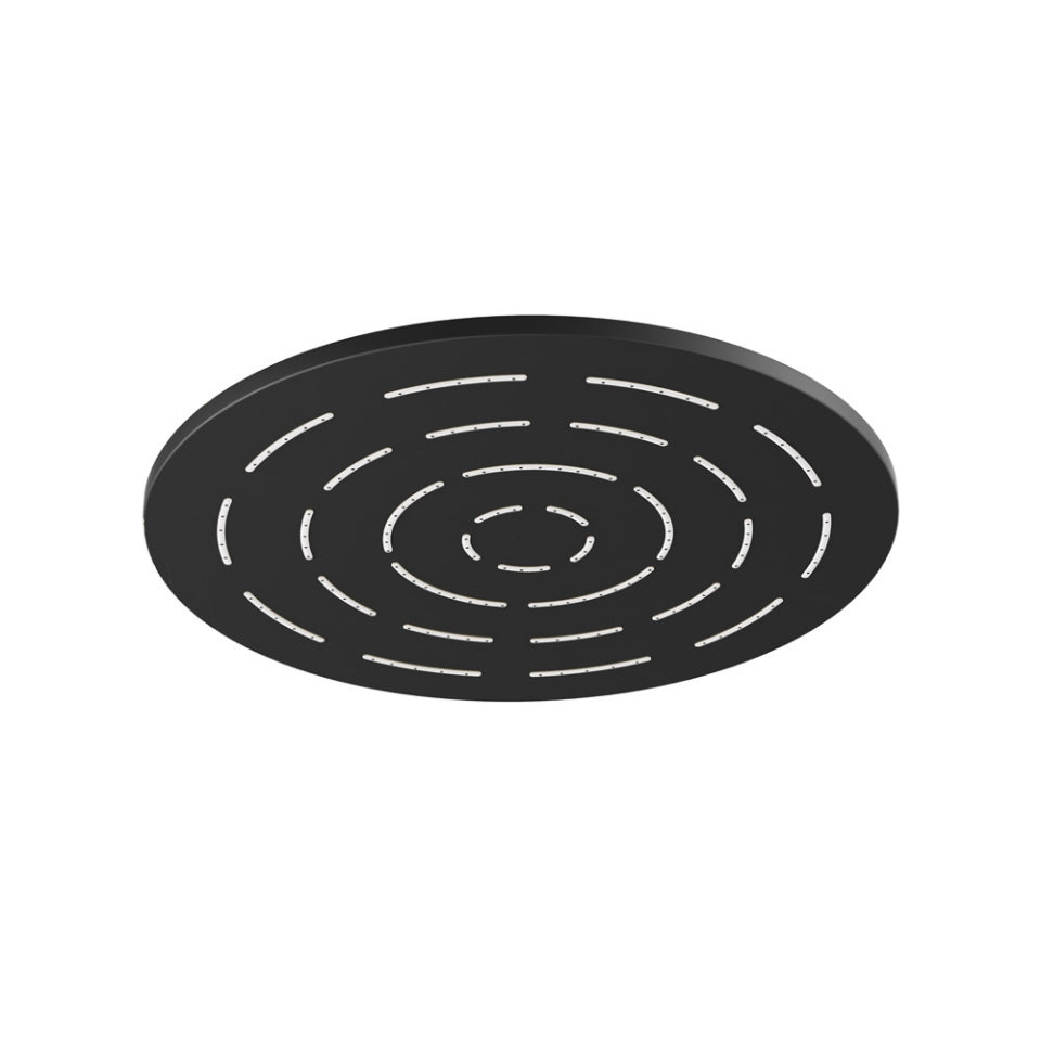 MAZE ROUND 9.5 - JAQUAR FAUCETS - ( BLACK MATT - OVERHEAD SHOWER - 15x240 mm - 0.5inchX9.5inch )