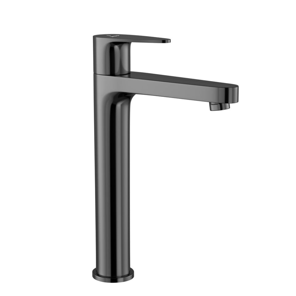 PILLAR COCK W/140MM EXTD.BODY - JAQUAR FAUCETS - (BLACK CHROME - VIGNETTE PRIME - 0x15 mm - 0inchX0.5inch)