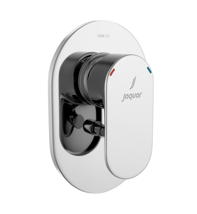 SINGLE LEVER 3-INLET DIVERTER EXPOSED PART - JAQUAR FAUCETS - ( CHROME - OPAL PRIME - 0x15 mm - 0inchX0.5inch )