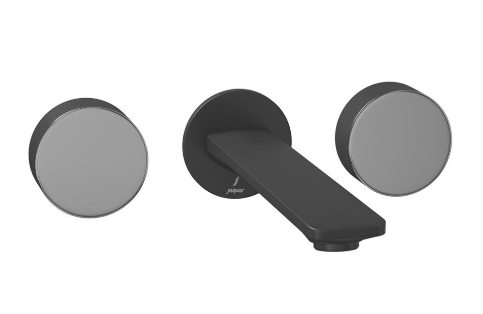 EXPOSED PART KIT OF TWO CONCEALED STOP COCKS. - JAQUAR FAUCETS - ( BLACK CHROME - LAGUNA - 0x15 mm - 0inchX0.5inch )
