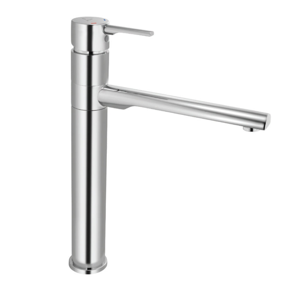 SINGLE LEVER SINK MIXER WITH 210MM EXTENSION BODY SWINGING SPOUT WITHOUT POPUP WASTE - JAQUAR FAUCETS - ( CHROME - FLORENTINE PRIME - 0x15 mm - 0inchX0.5inch )