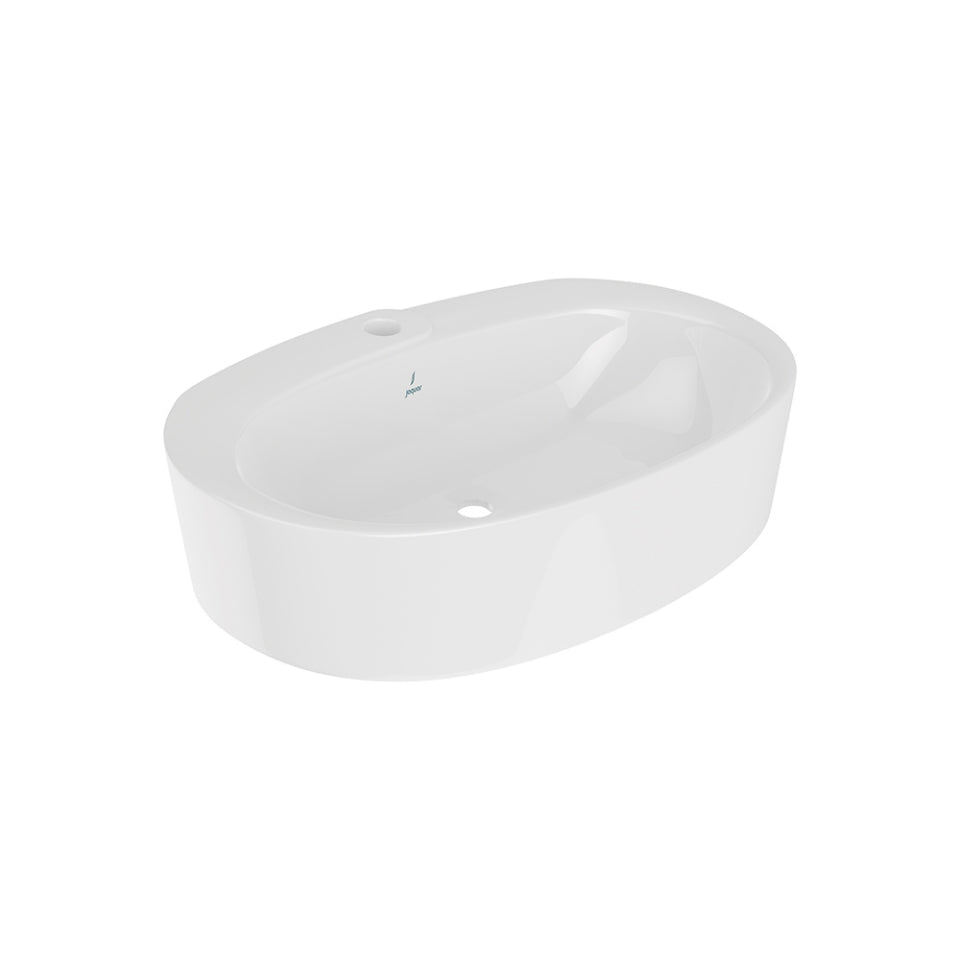 TABLE TOP BASIN - JAQUAR SWARE - ( WHITE - OPAL - 600x440 mm - 24inchX17.6inch )