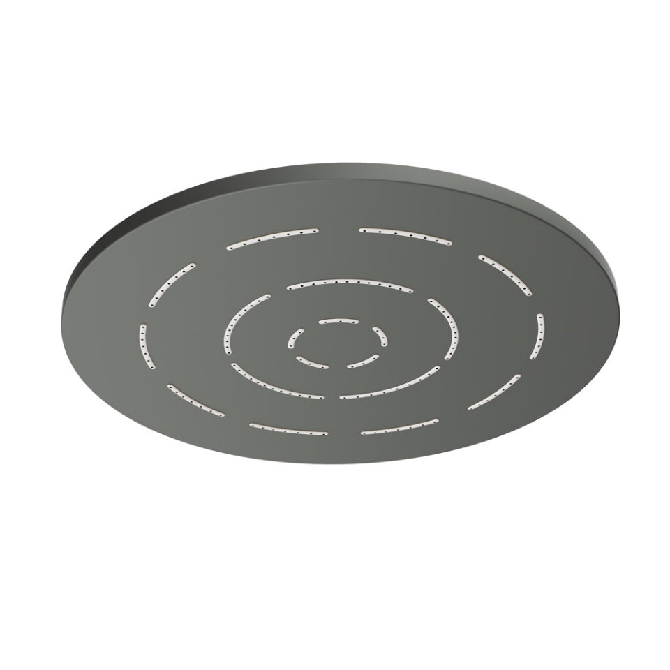 MAZE ROUND 8 - JAQUAR FAUCETS - ( GRAPHITE - OVERHEAD SHOWER - 15x200 mm - 0.5inchX8inch )
