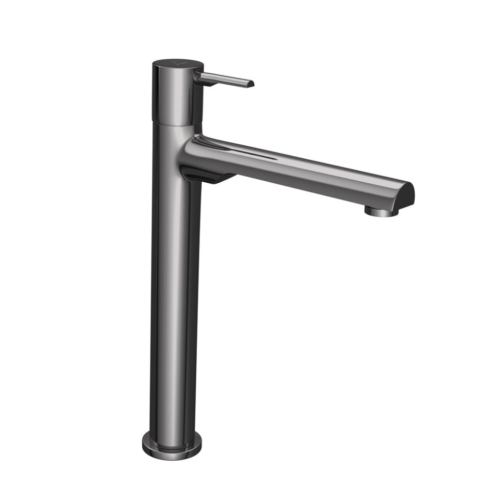PILLAR COCK WITH EXTENSION BODY - JAQUAR FAUCETS - ( BLACK CHROME - FLORENTINE PRIME - 0x15 mm - 0inchX0.5inch )