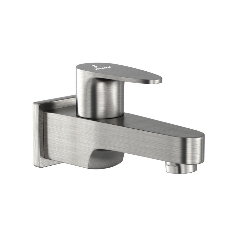 BIB COCK WITH WALL FLANGE - JAQUAR FAUCETS - ( STAINLESS STEEL - VIGNETTE PRIME - 0x15 mm - 0inchX0.5inch )