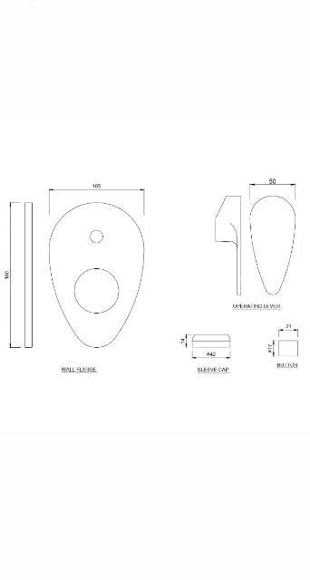 SINGLE LEVER CONCEALED DIVERTOR FOR BATH - JAQUAR FAUCETS - ( GRAPHITE - VIGNETTE PRIME - 0x15 mm - 0inchX0.5inch )