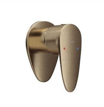 CONCEALED STOP COCK, REGULAR BODY W/ADJUSTABLE WALL FLANGE - JAQUAR FAUCETS - ( GOLD DUST - VIGNETTE PRIME - 0x15 mm - 0inchX0.5inch )