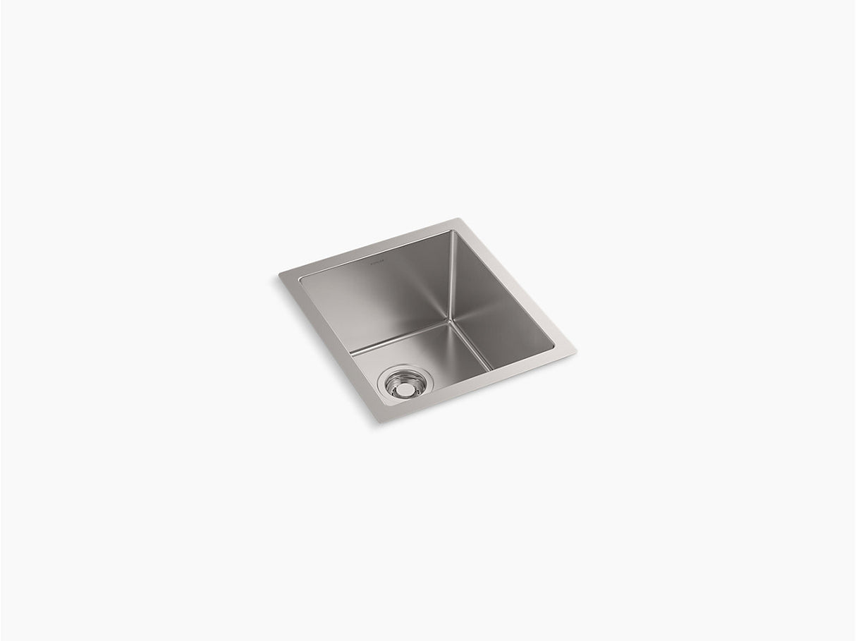 STRIVE TM SS SINGLE BOWL UNDERMOUNT FABRICATED (DEPTH 10INCH)W/STRAINER - KOHLER LUXURY - ( - LUXURY - 457x406 mm - 18.28inchX16.24inch )