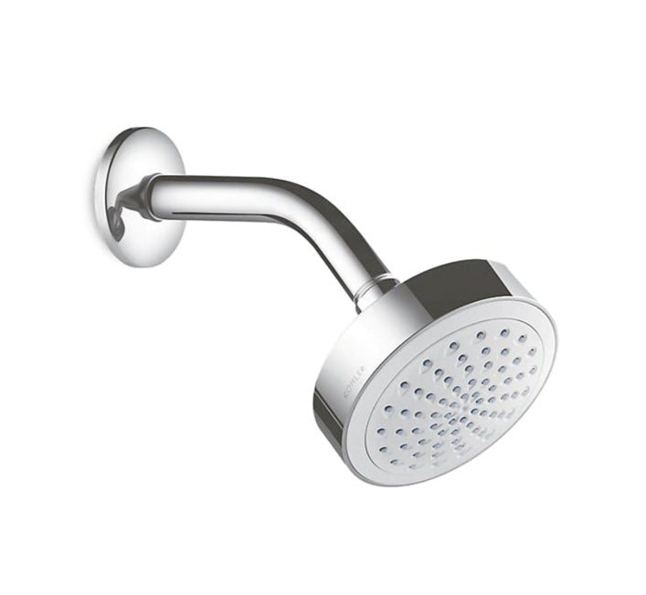 SHWRHEAD W/ARM & FLANGE ESCUTCHEON - KOHLER POPULAR -  ( POLISHED CHROME - POPULAR - 0x90 mm - 0inchX4inch )