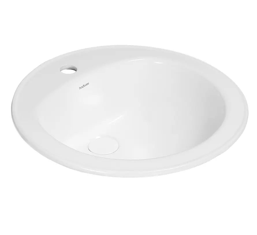 WASH BASIN ROUND - HINDWARE - ( STAR WHITE - ROUND - 0x475 mm - 0inchX19inch )