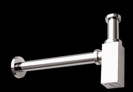 (PRUN)  BOTTLE TRAP WITH 12 & 7.5 INCH PIPE - AQUANT -  ( CHROME -  - 0x32 mm - 0inchX1.28inch )
