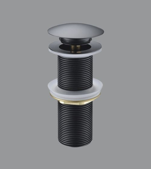 WASTE COUPLING W/POP UP F/T - AQUANT - ( BLACK MATT - - 125x32 mm - 0inchX0inch )
