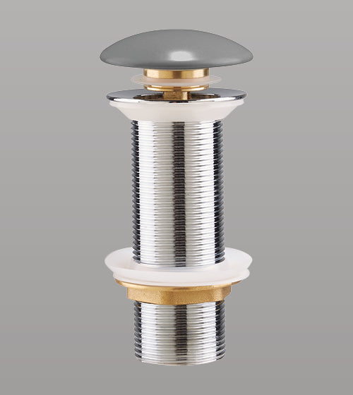 CERAMIC POP UP WASTE COUPLING - AQUANT - ( LUNAR GREY - - 125x32 mm - 5inchX1.28inch )