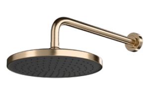 RAIN DUET ROUND RAINHEAD SHOWER W/ANTI-DRIP WITHOUT ARM - KOHLER PREMIUM - ( VIBRANT BRUSHED BRONZE - PREMIUM - 0x250 mm - 0inchX10inch )