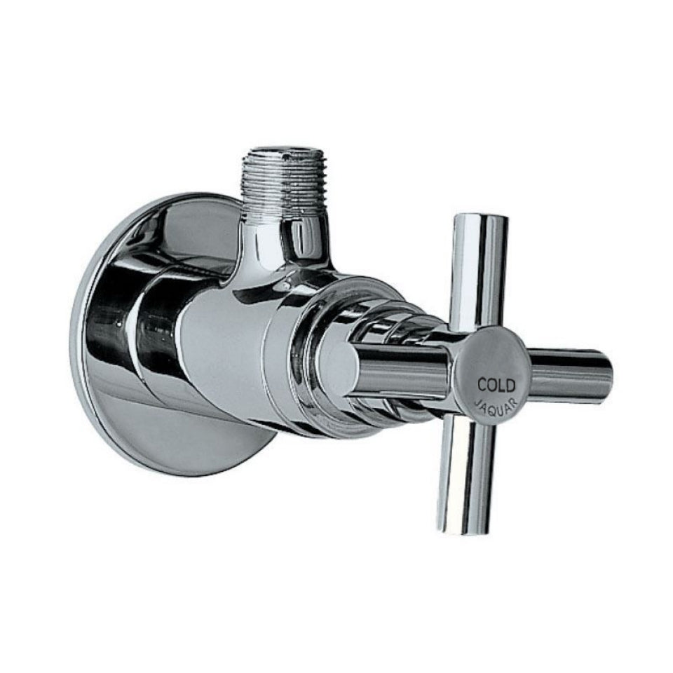 ANGULAR STOP COCK WITH FLANGE - JAQUAR FAUCETS - ( CHROME - SOLO - 0x15 mm - 0inchX0.5inch )