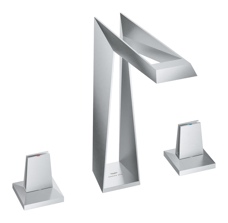 ALLURE BRILLIANT 3-HOLE DECK-MOUNT BASIN MIXER - GROHE - ( STAINLESS STEEL - G5 - ALLURE BRILLIANT - 0x15 mm - 0inchX0.5inch )